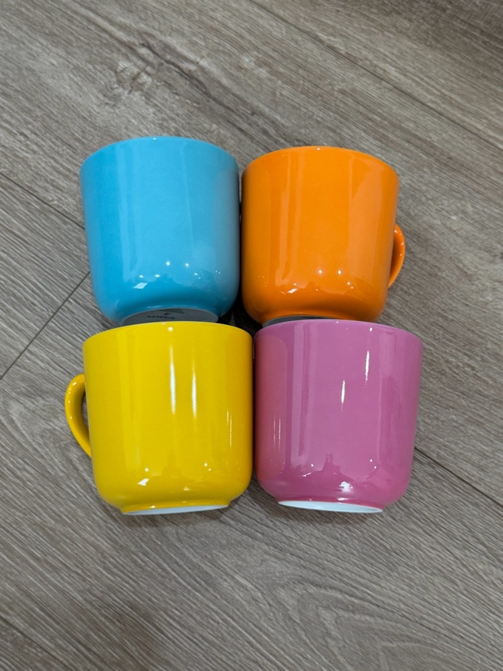 Dibbern Schönwald Germany Colorful Mug Set of 4 Porcelain Coffee Cups Modern - Picture 2 of 12